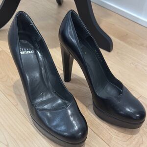Stuart Weitzman Black Women's Platform Heels